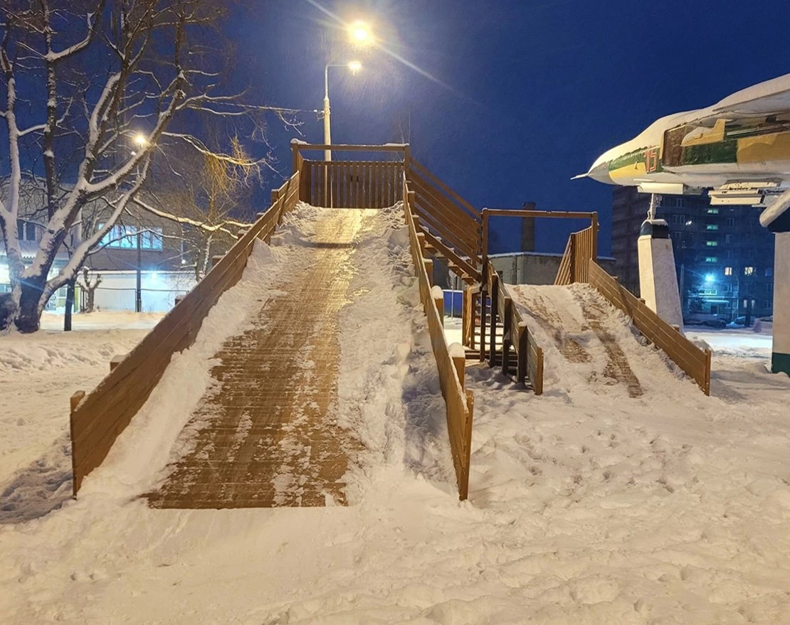 Зимняя горка Snow Fox скат 10 м (мод. 3) - вид 4