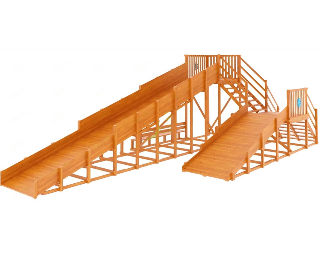 Зимняя горка Snow Fox скат 10 м (мод. 3) - вид 3