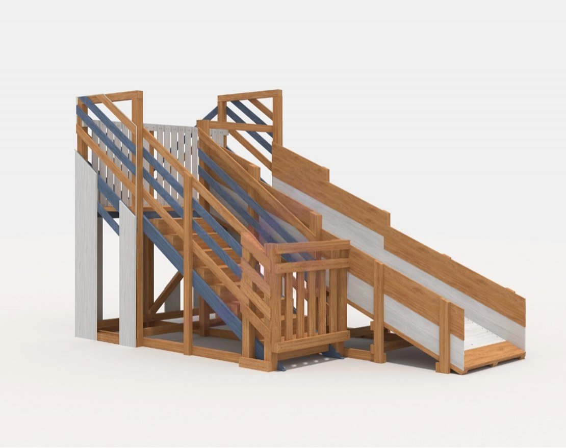 Зимняя горка Snow Fox, скат 4 м (мод. 3) - вид 3