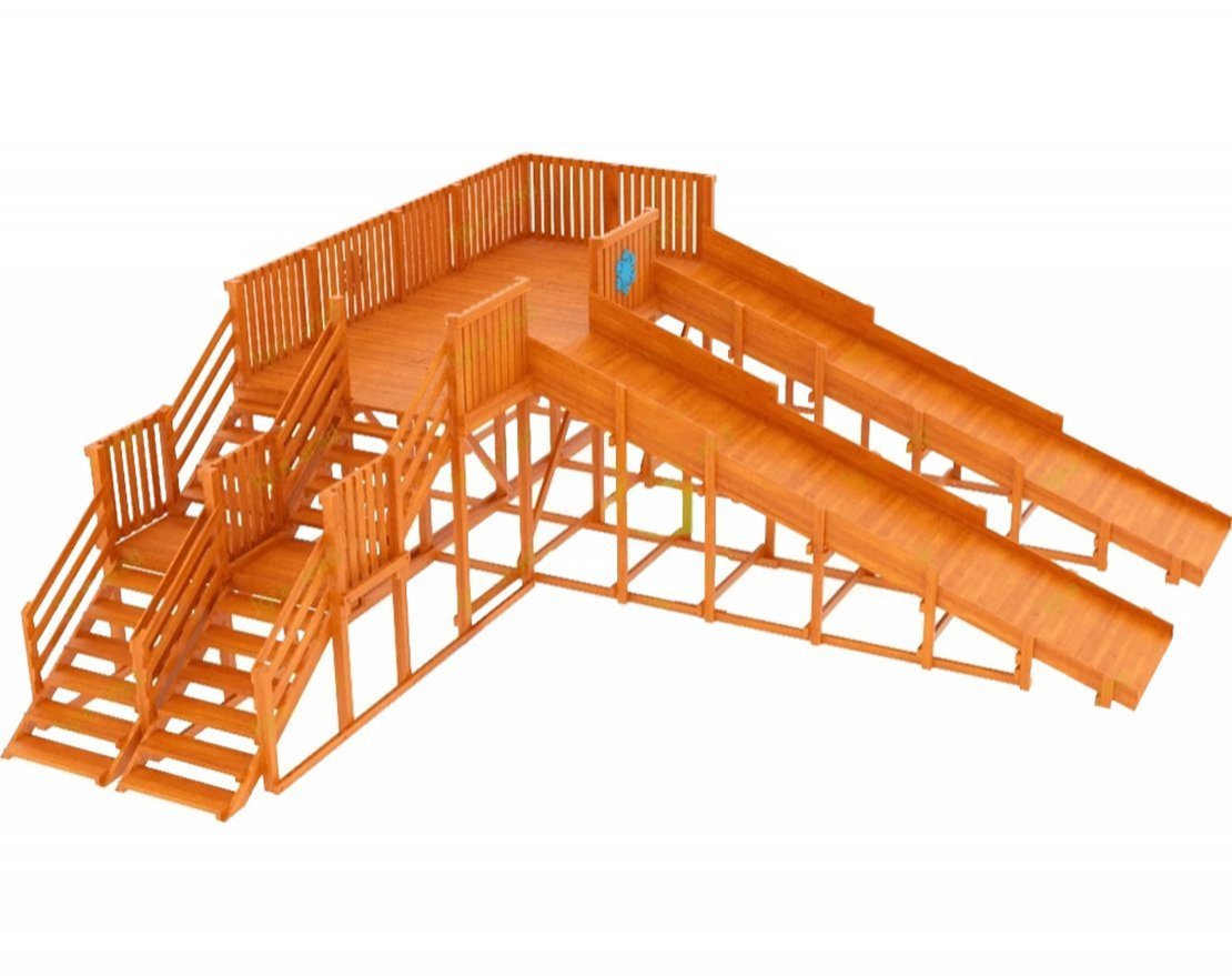 Зимняя горка Snow Fox, скат 5,9 м (мод. 2) - вид 2