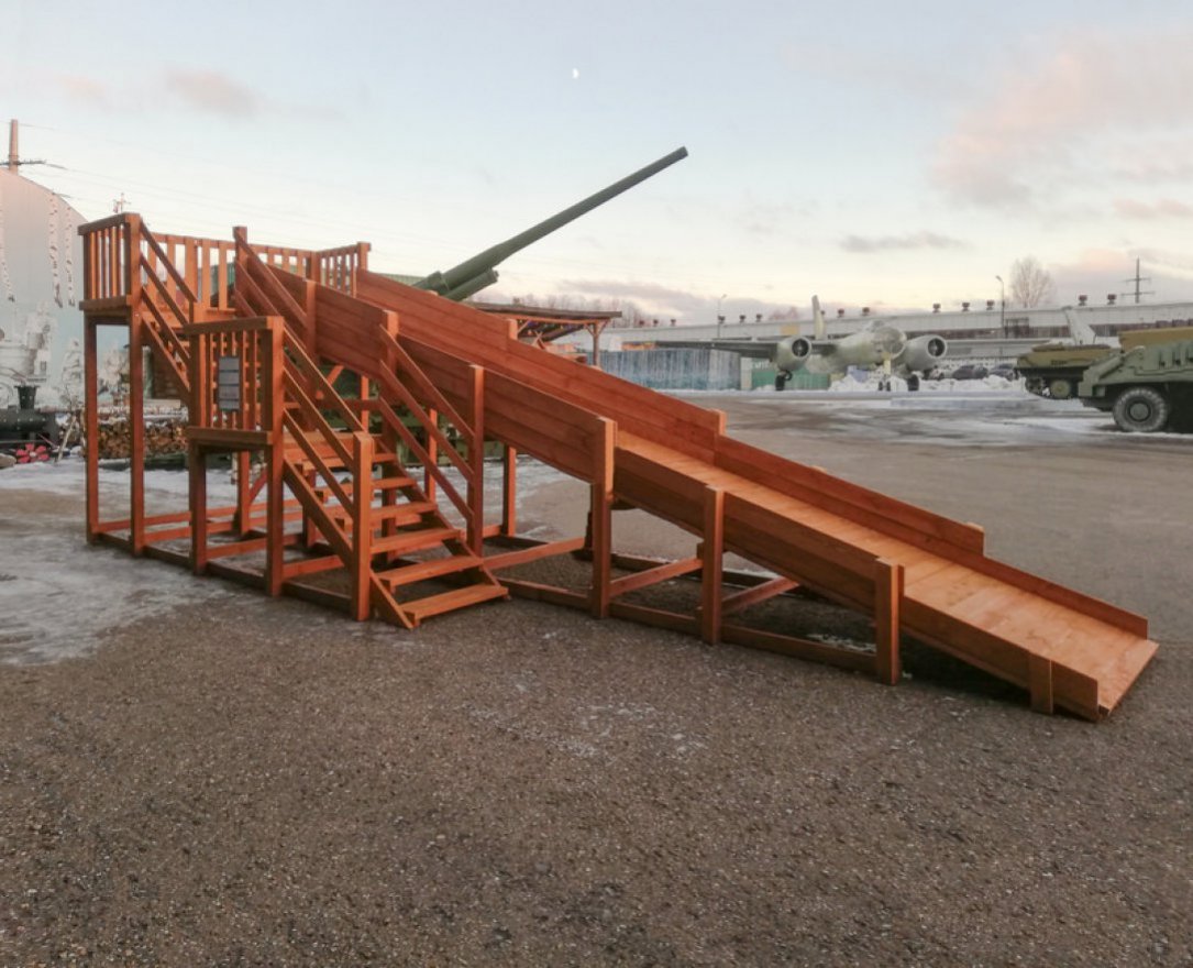 Зимняя горка Snow Fox (скат 8 м) - вид 5