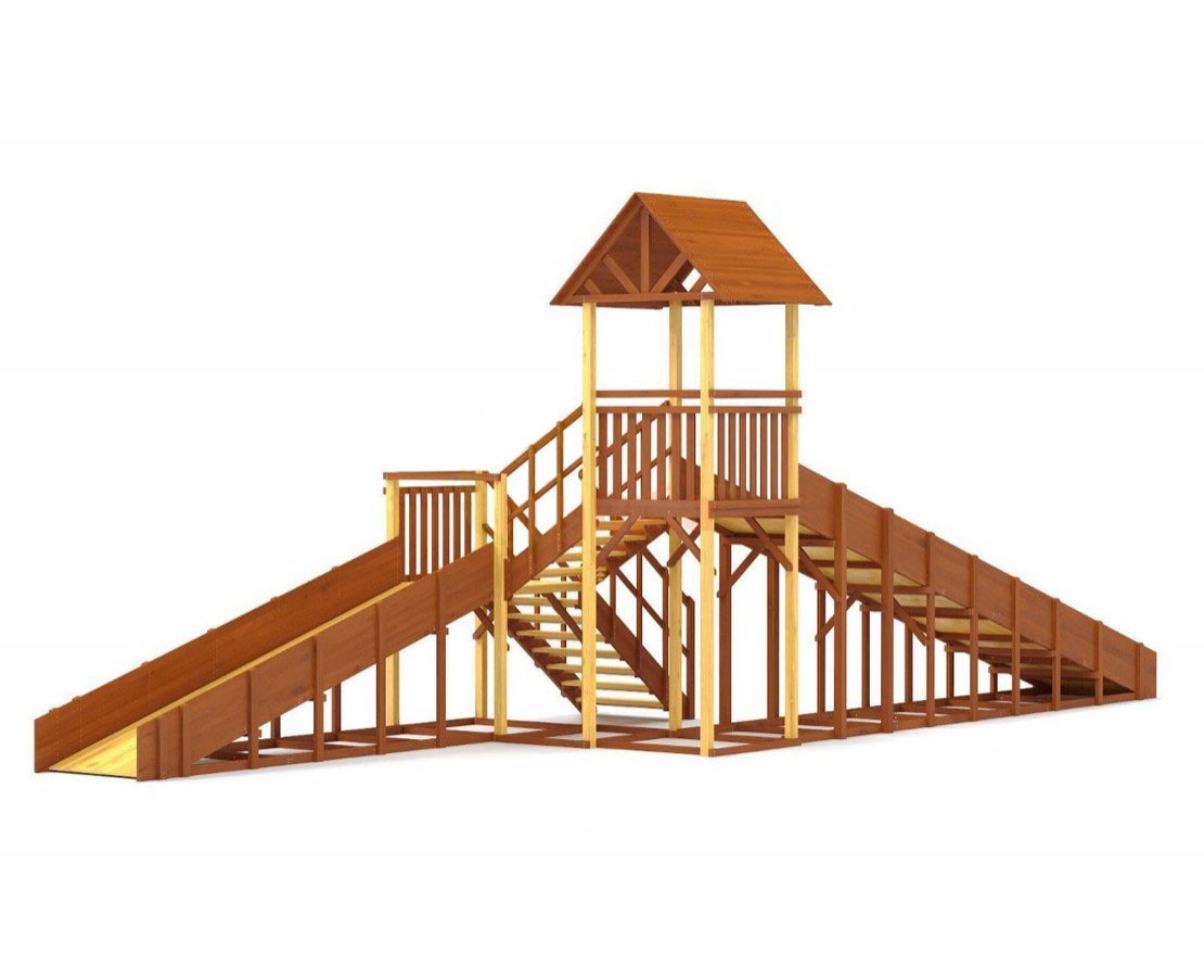 Зимняя горка TORUDA Север - 7/3 (скат 7,7 м и 5 м) - вид 3