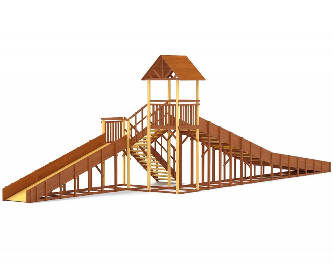 Зимняя горка TORUDA Север - 9/3 (скат 11,85 м и 6,21 м) - вид 3