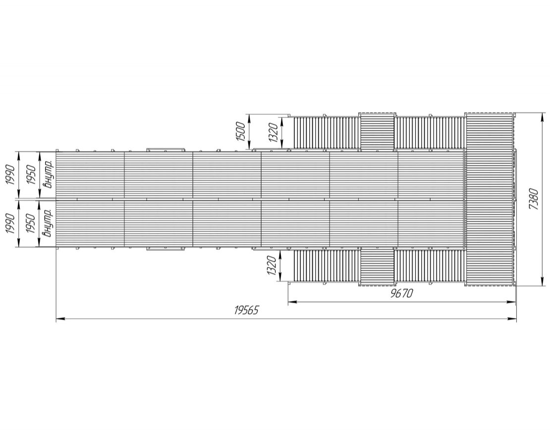 Зимняя горка TORUDA Север-12/1 (скат 18 метров) - вид 3