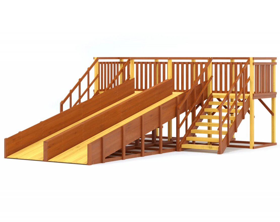 Зимняя горка TORUDA Север-4/1 (скат 6 м) - вид 2