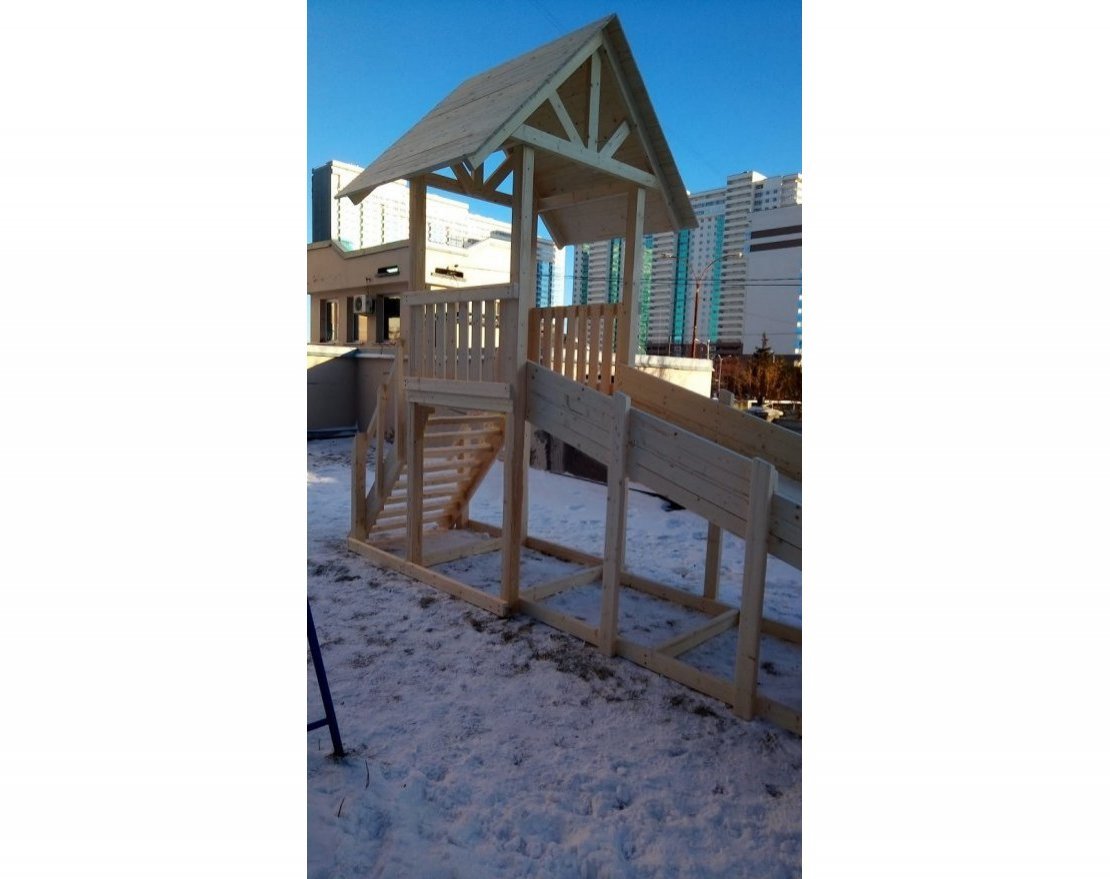 Зимняя горка TORUDA Север wood-5 (скат 5 м) - вид 4