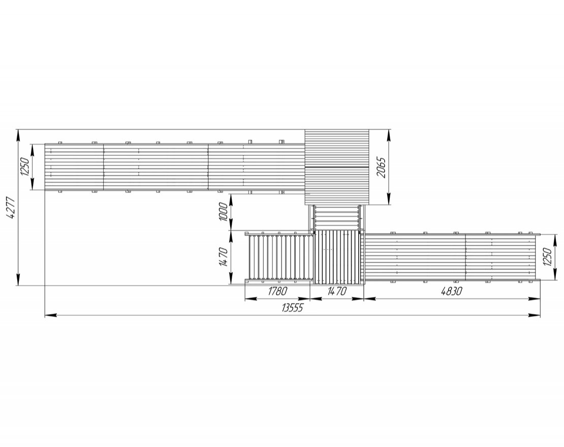 Зимняя горка TORUDA Север wood-7/3 (скат 7,68 м и 5 м) - вид 4