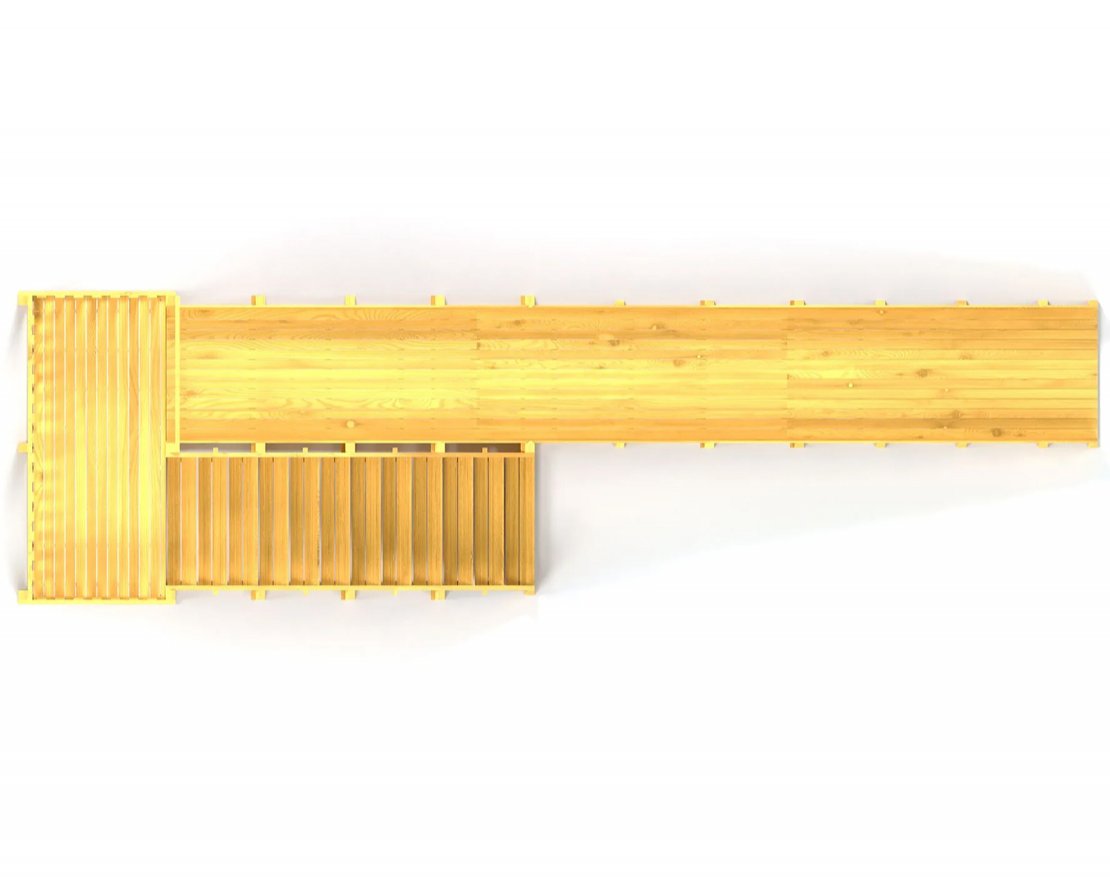 Зимняя горка TORUDA Север wood-8 (скат 9 м) - вид 5