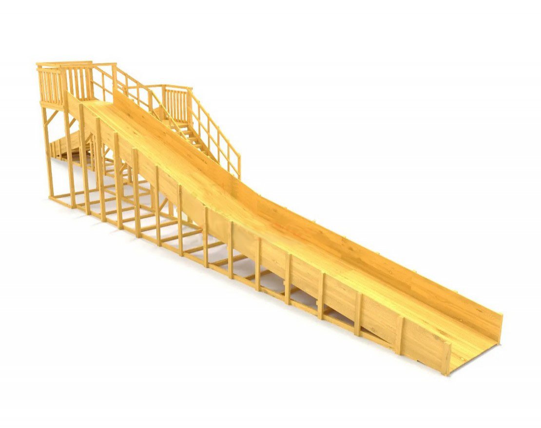 Зимняя горка TORUDA Север wood-9/1 (скат 11,85 м и 6,21 м) - вид 4